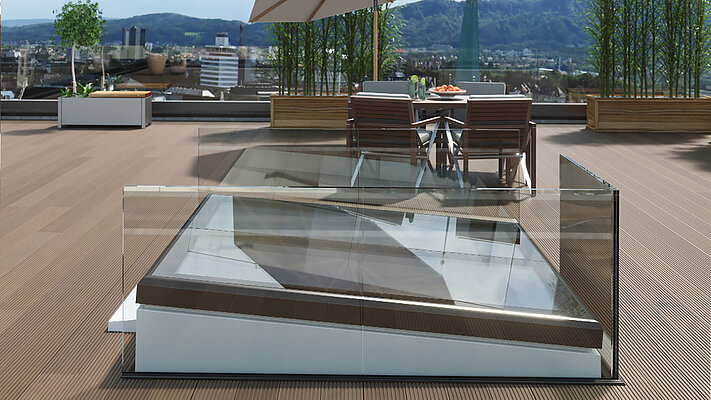 LAMILUX Flat Roof Access Hatch Comfort Square