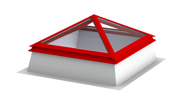 LAMILUX Platdakvenster als piramide / schilddak