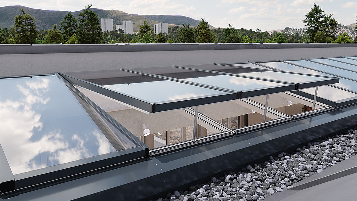 LAMILUX Modular Glass Skylight MS78  LAMILUX Modular Glass Skylight MS78